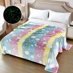 Светещо в тъмното одеяло, 200x230см.,100% полиестер