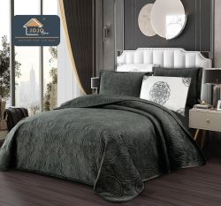 Луксозна кувертюра от кадифе+ 4бр. калъфки за възглавници