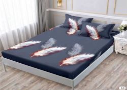 Чаршаф с ластик 160x200см + 2 калъфки за възглавници ,100% памук