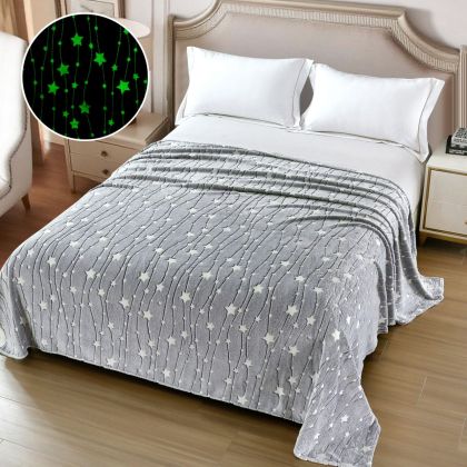 Светещо в тъмното одеяло, 200x230см.,100% полиестер