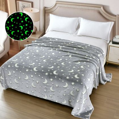 Светещо в тъмното одеяло, 200x230см.,100% полиестер