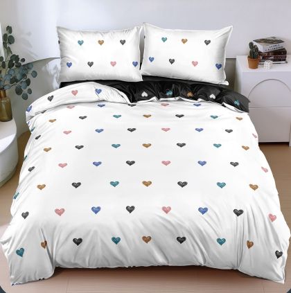 Спален комплект от 4 части , поликотън, двоен размер