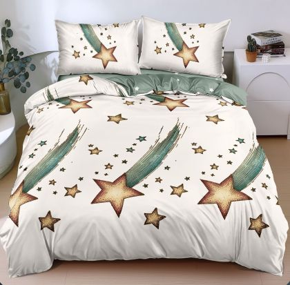 Спален комплект от 4 части , поликотън, двоен размер