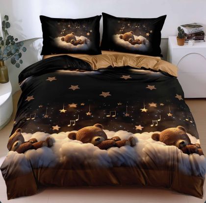 Спален комплект от 4 части , поликотън, двоен размер