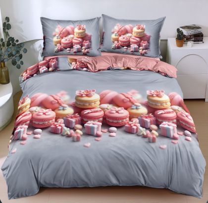 Спален комплект от 4 части , поликотън, двоен размер