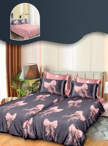 Комплект спално бельо с два отделни плика за завивка,7 части,100% поликотън