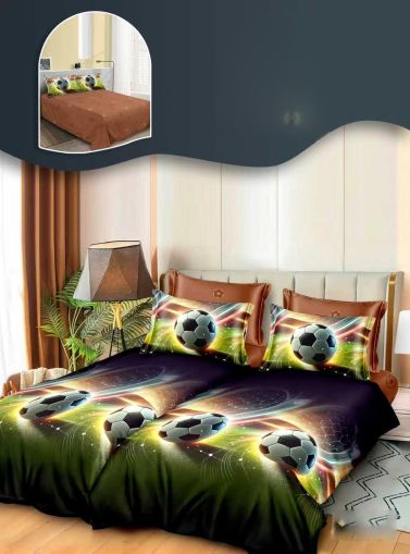 Комплект спално бельо с два отделни плика за завивка,7 части,100% поликотън