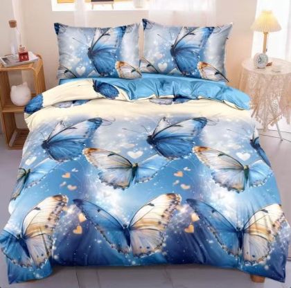 Спален комплект от 4 части , поликотън, двоен размер