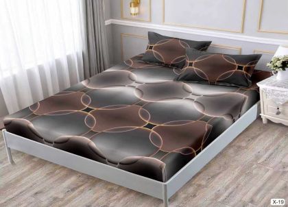 Чаршаф с ластик 160x200см + 2 калъфки за възглавници ,100% памук