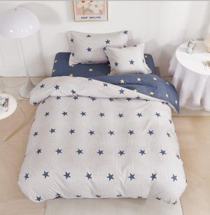 Спален комплект за приста с чаршаф с ластик – 100% памук,4 части