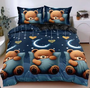 Спален комплект от 4 части , поликотън, двоен размер