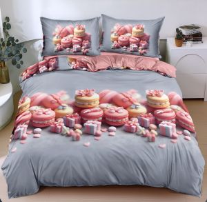 Спален комплект от 4 части , поликотън, двоен размер