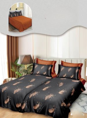 Комплект спално бельо с два отделни плика за завивка,7 части,100% поликотън