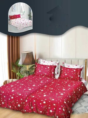 Комплект спално бельо с два отделни плика за завивка,7 части,100% поликотън