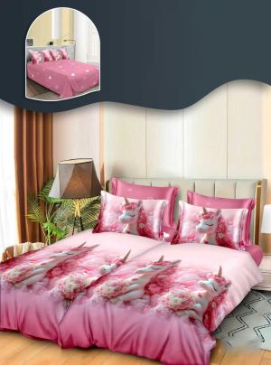 Комплект спално бельо с два отделни плика за завивка,7 части,100% поликотън