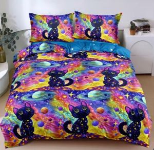 Спален комплект от 4 части , поликотън, двоен размер