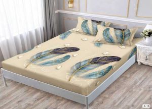 Чаршаф с ластик 160x200см + 2 калъфки за възглавници ,100% памук