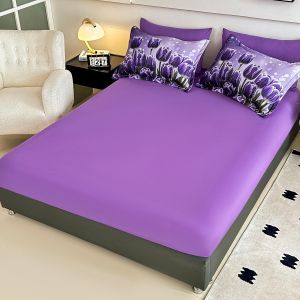 5 D Спален комплект от 100% памук с чаршаф с ластик,6 части