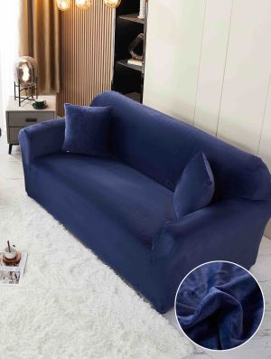 Kалъф за двоен диван от кадифе + подарък калъфка за възглавница