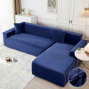 Kалъф за ъглов диван от кадифе + подарък 2бр.калъфки за възглавници