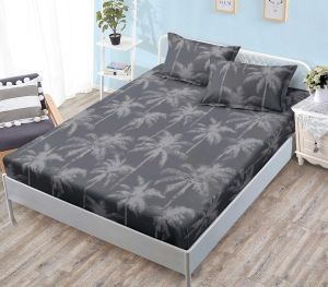 Чаршаф с ластик + 2 бр. калъфки ,100% памук от 3 части 