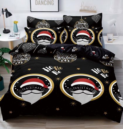 Коледен комплект с ластик ,100% памук от 6 части 