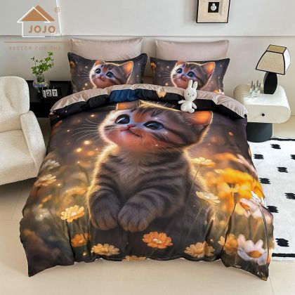 5D Комплект за приста с чаршаф с ластик 140x200см. – 100% памук,4 части