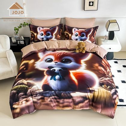 5D Комплект за приста с чаршаф с ластик 140x200см. – 100% памук,4 части