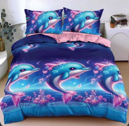 Спален комплект от 4 части , поликотън, двоен размер