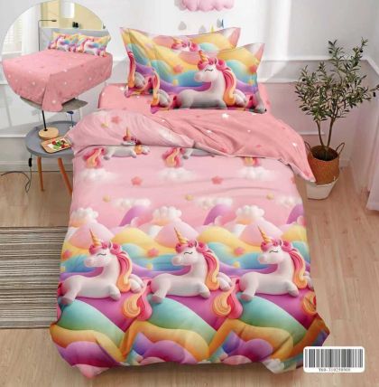 Единичен спален комплект,4 части,100% памук