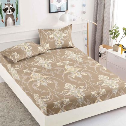 Чаршаф с ластик + 2 бр. калъфки ,100% памук от 3 части 