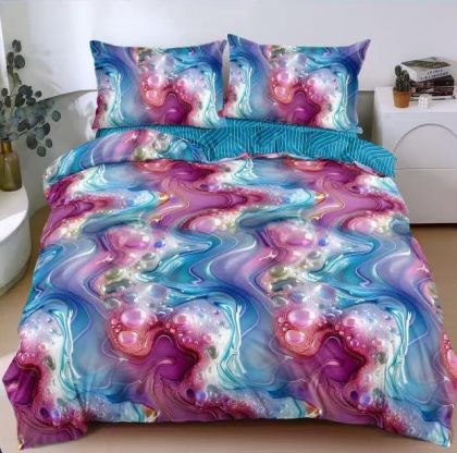 Спален комплект от 4 части , поликотън, двоен размер