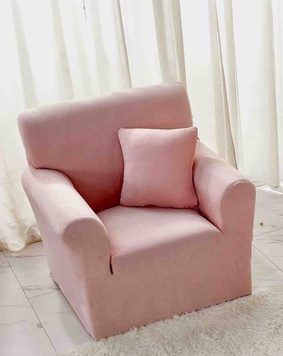 Kалъф за фотьойл от кадифе + подарък калъфка за възглавница