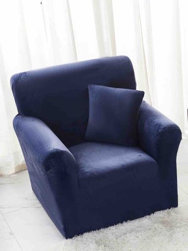 Kалъф за фотьойл от кадифе + подарък калъфка за възглавница