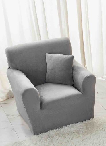 Kалъф за фотьойл от кадифе + подарък калъфка за възглавница