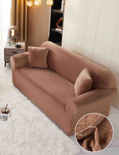 Kалъф за двоен диван от кадифе + подарък калъфка за възглавница