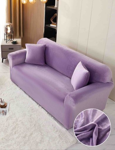 Kалъф за троен диван от кадифе + подарък калъфка за възглавница