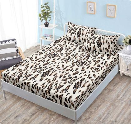 Чаршаф с ластик 160x200см + 2 калъфки за възглавници ,100% памук