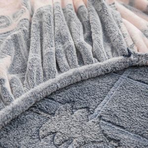 Плюшен чаршаф с ластик+2бр. калъфки за възглавница,Cocolino 100% полиестер