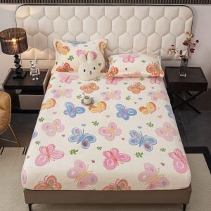 Плюшен чаршаф с ластик+2бр. калъфки за възглавница,Cocolino 100% полиестер