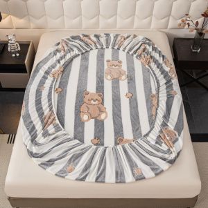 Плюшен чаршаф с ластик+2бр. калъфки за възглавница,Cocolino 100% полиестер