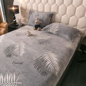 Плюшен чаршаф с ластик+2бр. калъфки за възглавница,Cocolino 100% полиестер