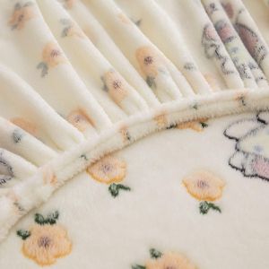 Плюшен чаршаф с ластик+2бр. калъфки за възглавница,Cocolino 100% полиестер