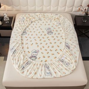 Плюшен чаршаф с ластик+2бр. калъфки за възглавница,Cocolino 100% полиестер