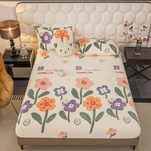 Плюшен чаршаф с ластик+2бр. калъфки за възглавница,Cocolino 100% полиестер