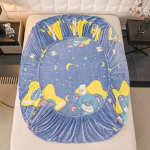 Плюшен чаршаф с ластик+2бр. калъфки за възглавница,Cocolino 100% полиестер