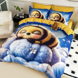 5D Комплект за приста с чаршаф с ластик 140x200см. – 100% памук,4 части