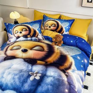 5D Комплект за приста с чаршаф с ластик 140x200см. – 100% памук,4 части