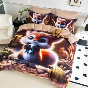 5D Комплект за приста с чаршаф с ластик 140x200см. – 100% памук,4 части