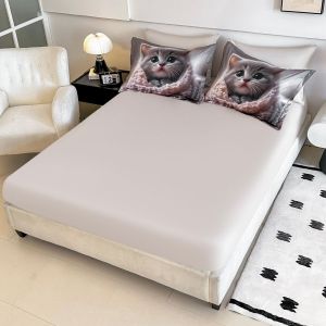 5D Комплект за приста с чаршаф с ластик 140x200см. – 100% памук,4 части